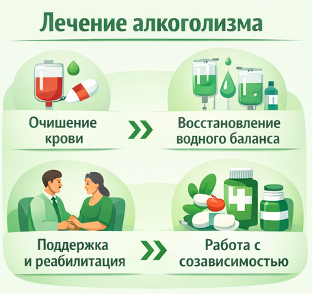 лечение алкоголизма в Советском этапы